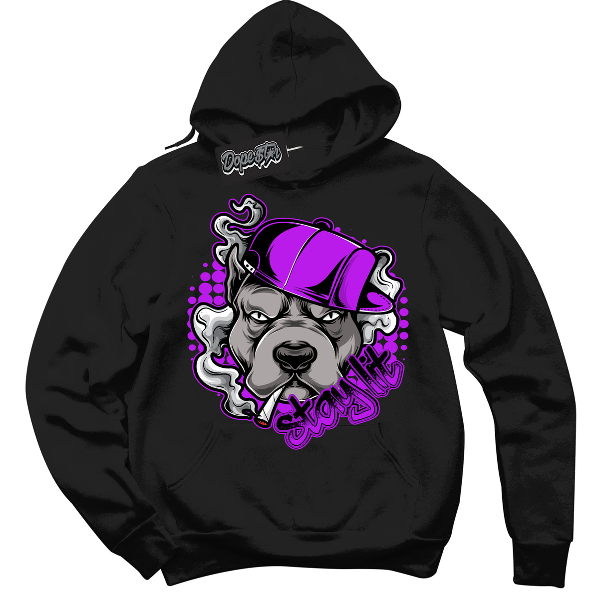 Cool Black Hoodie with “ Stay Lit ”  design that Perfectly Matches RTKT Genesis Dunk Sneakers.