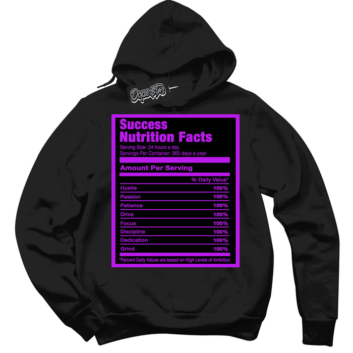 Cool Black Hoodie with “ Success Nutrition ”  design that Perfectly Matches RTKT Genesis Dunk Sneakers.
