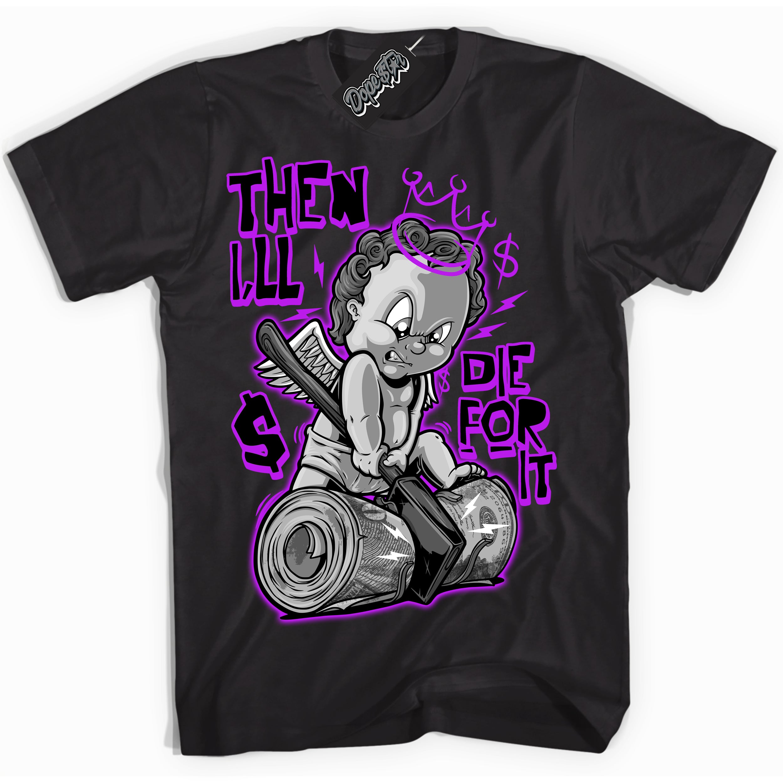 Cool Black Shirt with “ Then I'll” design that perfectly matches RTKT Genesis Dunk Sneakers.