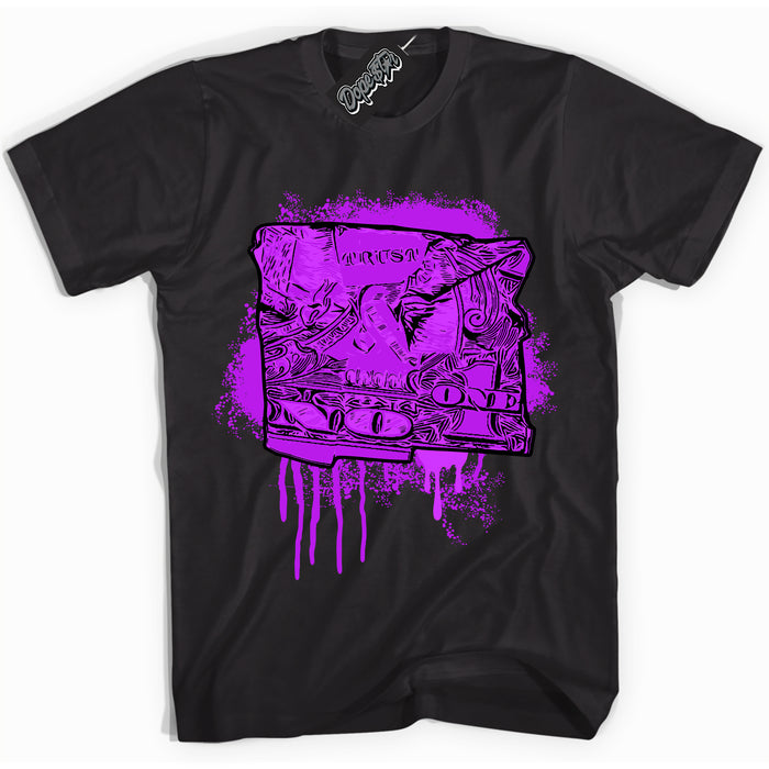 Cool Black Shirt with “ Trust No One Dollar” design that perfectly matches RTKT Genesis Dunk Sneakers.