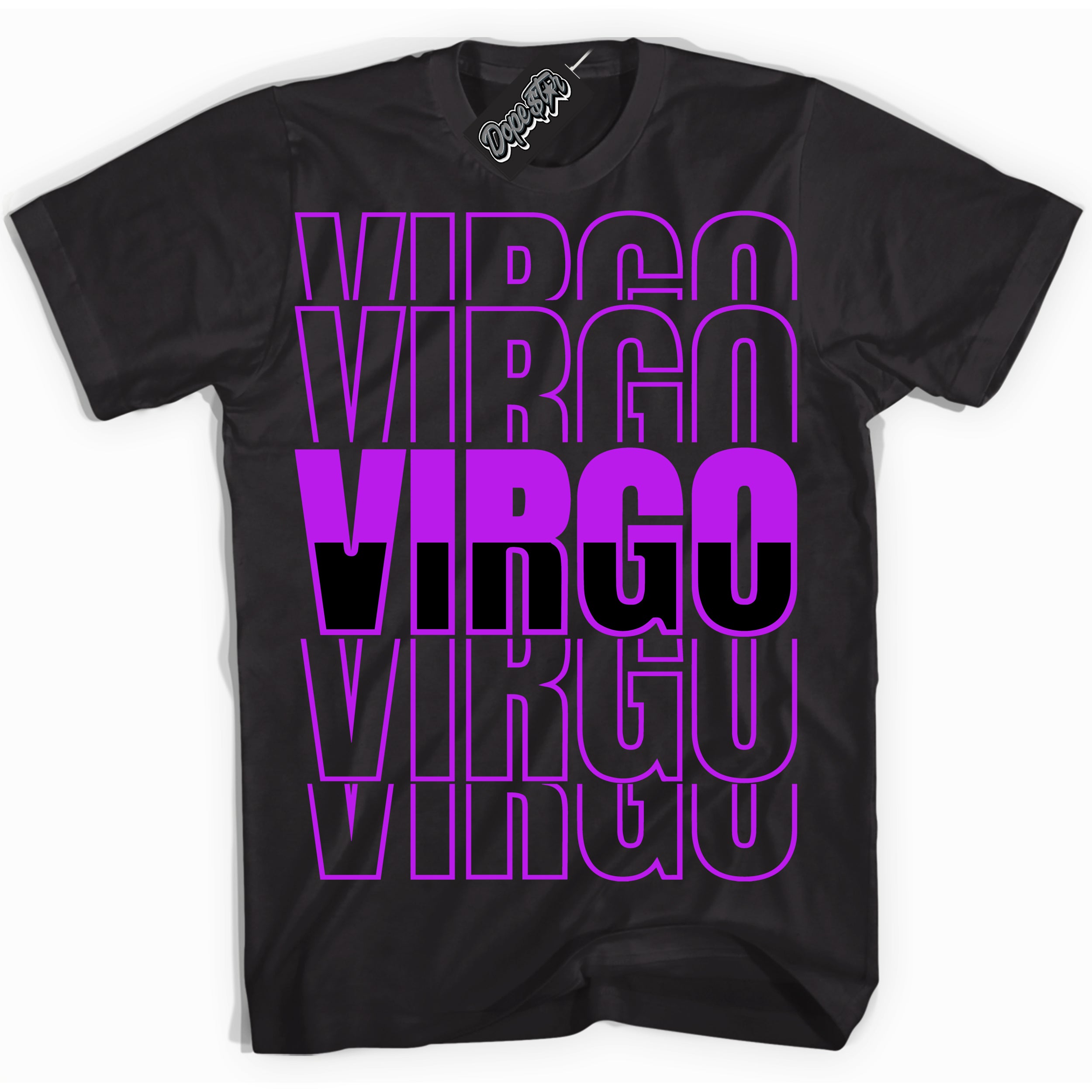 Cool Black Shirt with “ Virgo” design that perfectly matches RTKT Genesis Dunk Sneakers.