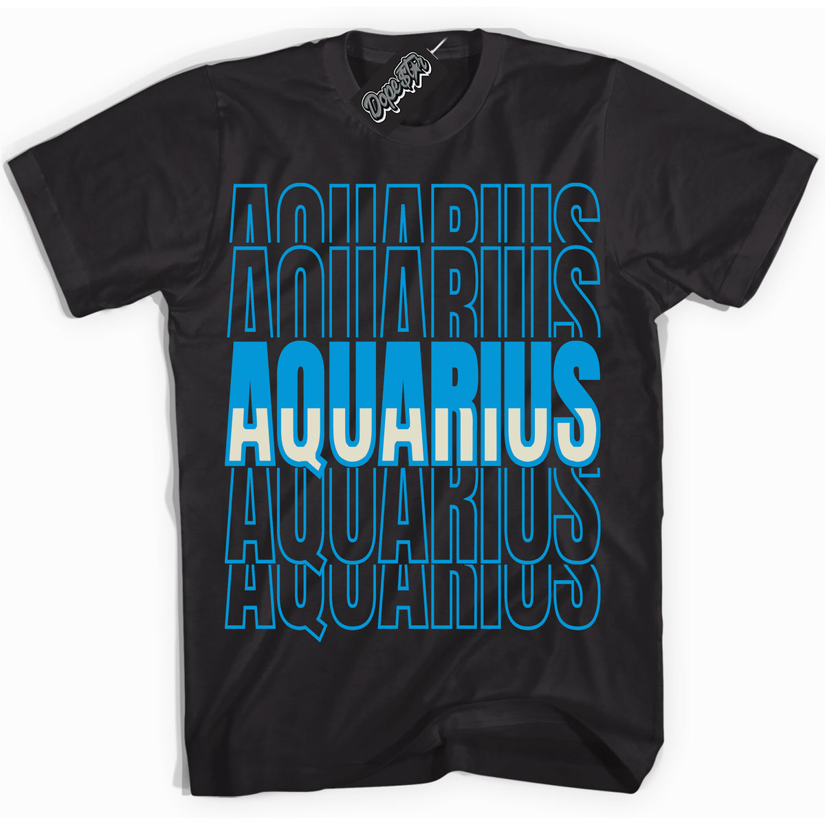 Dunk High Next Nature Light Khaki Star Blue 'Aquarius' Shirt – Black Streetwear T-Shirt | Sneaker Matching Tee for Dunk High Next Nature Light Khaki Star Blue | Men's & Women's Streetwear Outfit by Sneaker Shirts Outlet.