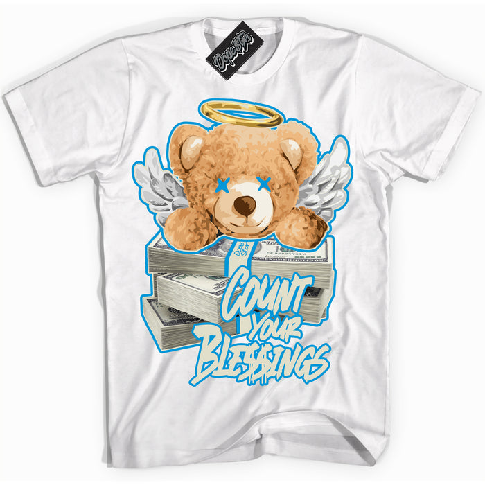 Dunk High Next Nature Light Khaki Star Blue 'Count Your Blessings' Shirt – White Streetwear T-Shirt | Sneaker Matching Tee for Dunk High Next Nature Light Khaki Star Blue | Urban Fashion for Count Your Blessings | Men's & Women's Streetwear Outfit by Sneaker Shirts Outlet.
