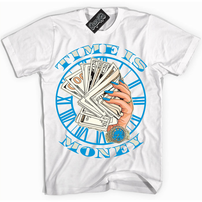 Dunk High Next Nature Light Khaki Star Blue 'Time Is Money' Shirt – White Streetwear T-Shirt | Sneaker Matching Tee for Dunk High Next Nature Light Khaki Star Blue | Urban Fashion for Time Is Money | Men's & Women's Streetwear Outfit by Sneaker Shirts Outlet.