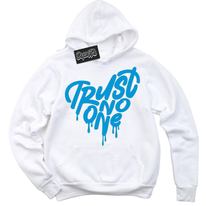 Dunk High Next Nature Light Khaki Star Blue 'Trust No One Heart' Hoodie – White Streetwear Sweatshirt | Sneaker Matching Hoodie for Dunk High Next Nature Light Khaki Star Blue | Urban Fashion for Trust No One Heart | Men's & Women's Streetwear Outfit by Sneaker Shirts Outlet.

