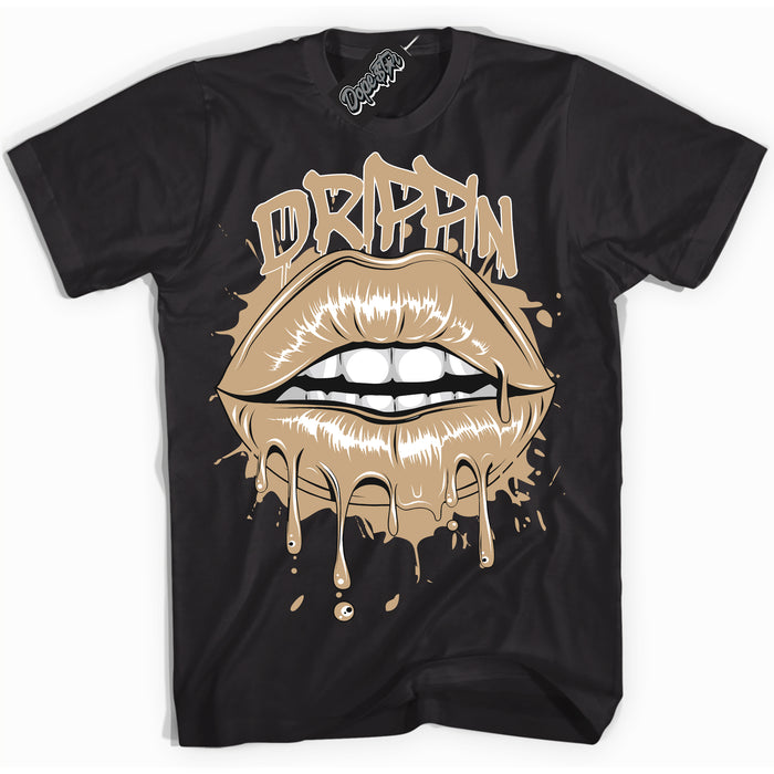 Cool Black Shirt with “Drippin” design that perfectly matches Black Anthracite Sesame Dunk.
