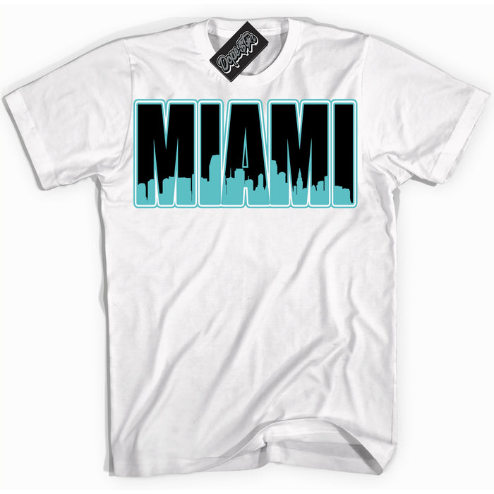 Dunk Low Retro Black Dusty Cactus 'Miami' Shirt - White Streetwear Mockup | Sneakerhead T-Shirt Matching Dunk Low Retro Black Dusty Cactus | Limited Edition Urban Streetwear for Sneaker Matching OOTD | Outfits that pair perfectly with your ND Low Retro Black Dusty Cactus | Sneakerhead Fashion Must-Have Apparel for Men and Women.