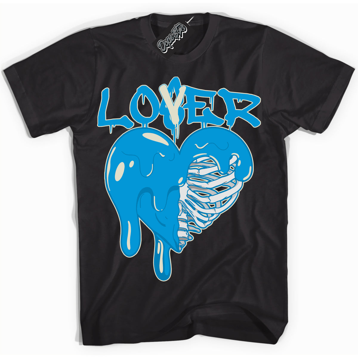Dunk Low Coconut Milk University Blue 'Lover Loser' Shirt – Black Streetwear T-Shirt | Sneaker Matching Tee for Dunk Low Coconut Milk University Blue | Urban Fashion for Lover Loser | Men's & Women's Streetwear Outfit by Sneaker Shirts Outlet.
