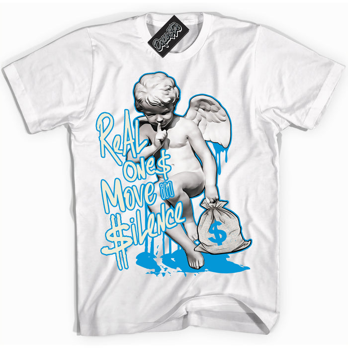 Dunk Low Coconut Milk University Blue 'Real Ones Cherub' Shirt – White Streetwear T-Shirt | Sneaker Matching Tee for Dunk Low Coconut Milk University Blue | Urban Fashion for Real Ones Cherubs | Men's & Women's Streetwear Outfit by Sneaker Shirts Outlet.