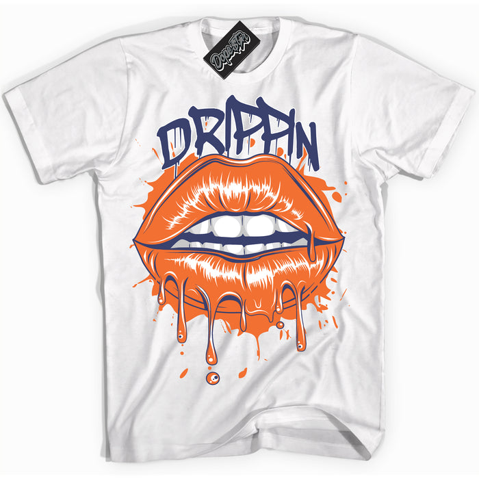 Cool White Shirt with “ Drippin ” design that perfectly matches Low Knicks.