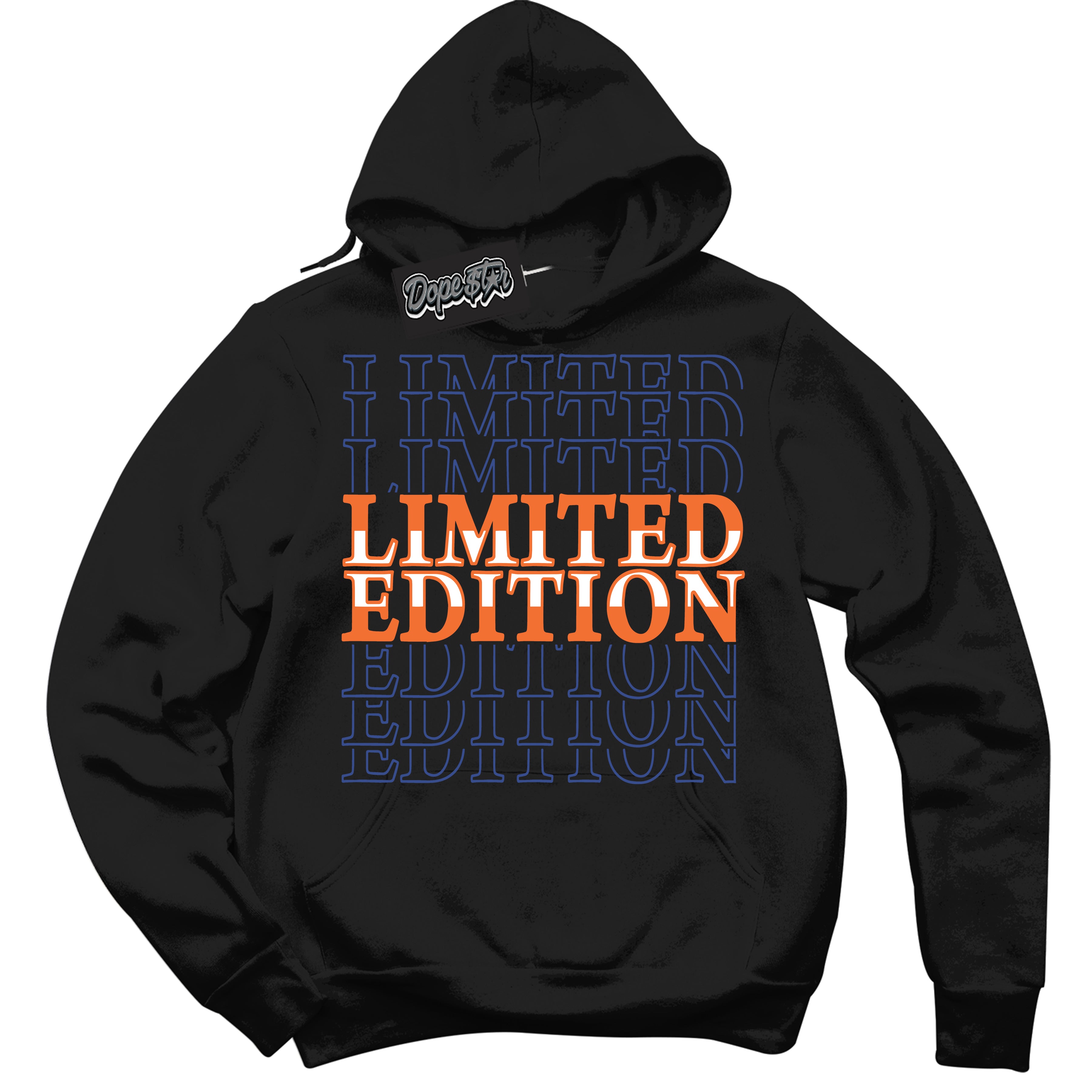 Cool Black Hoodie with “ Limited Edition ”  design that Perfectly Matches Low Knicks.