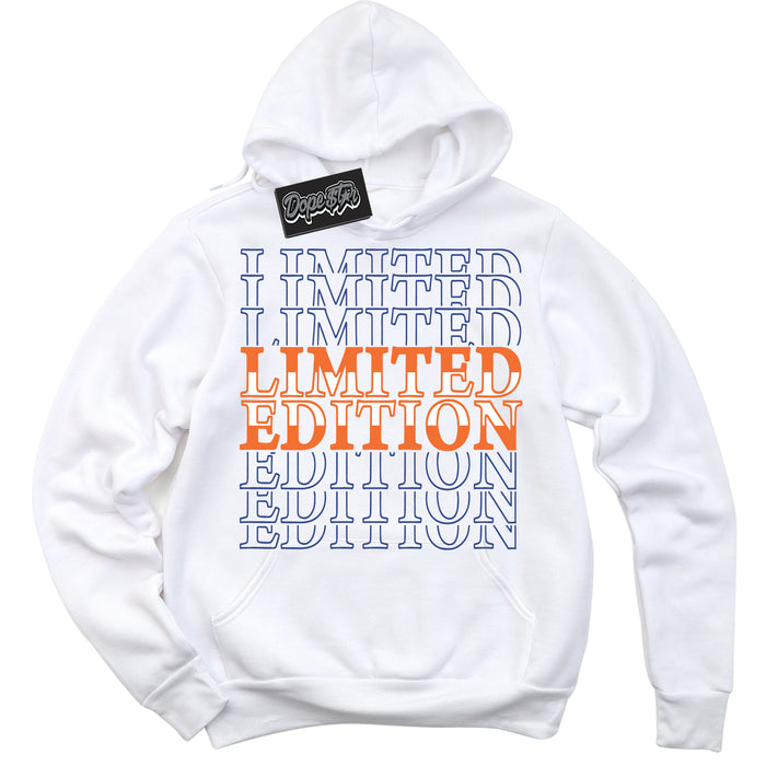 Cool White Hoodie with “ Limited Edition ”  design that Perfectly Matches Low Knicks.