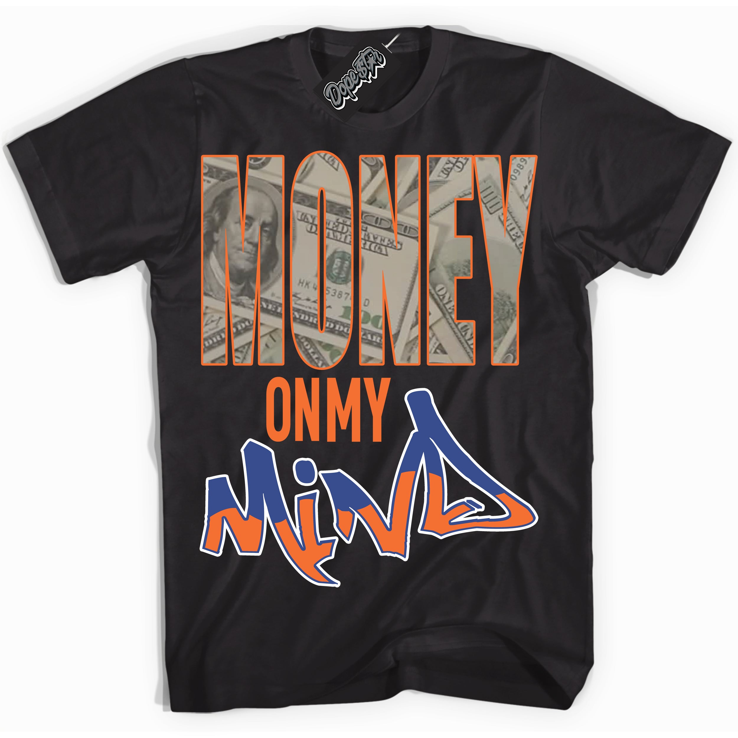 Cool Black Shirt with “ Money On My Mind ” design that perfectly matches Low Knicks.