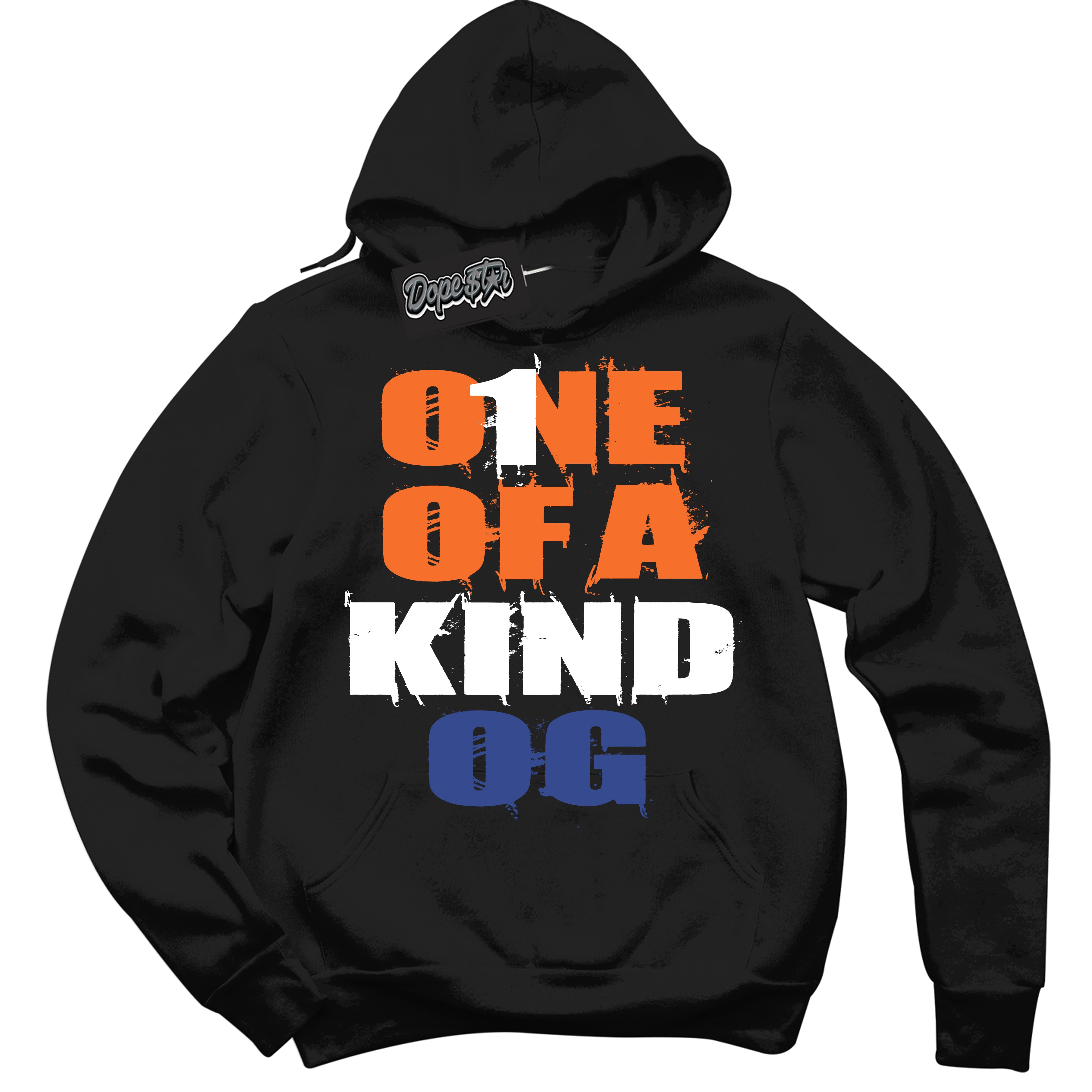 Cool Black Hoodie with “ One Of A Kind ”  design that Perfectly Matches Low Knicks.