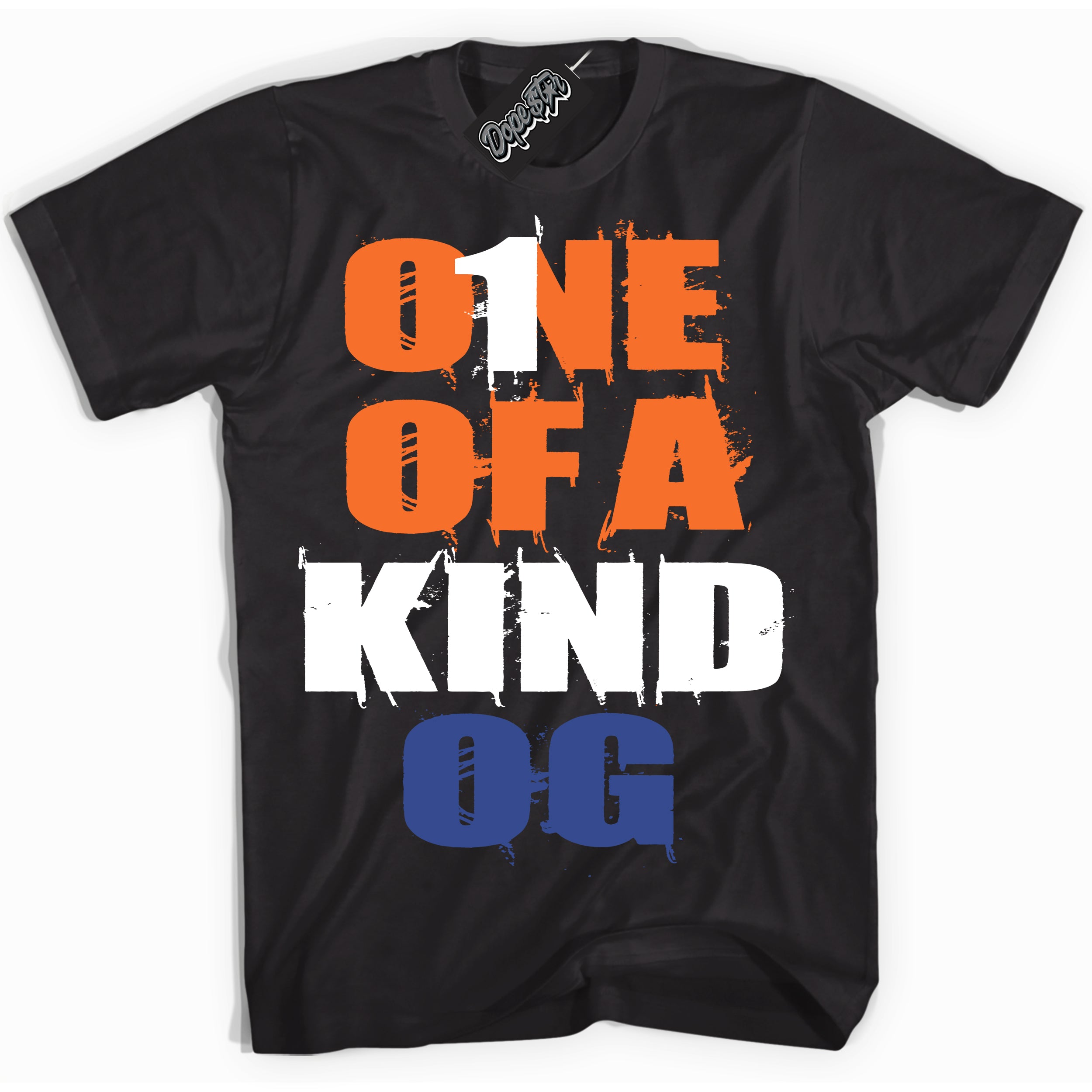 Cool Black Shirt with “ One Of A Kind ” design that perfectly matches Low Knicks.