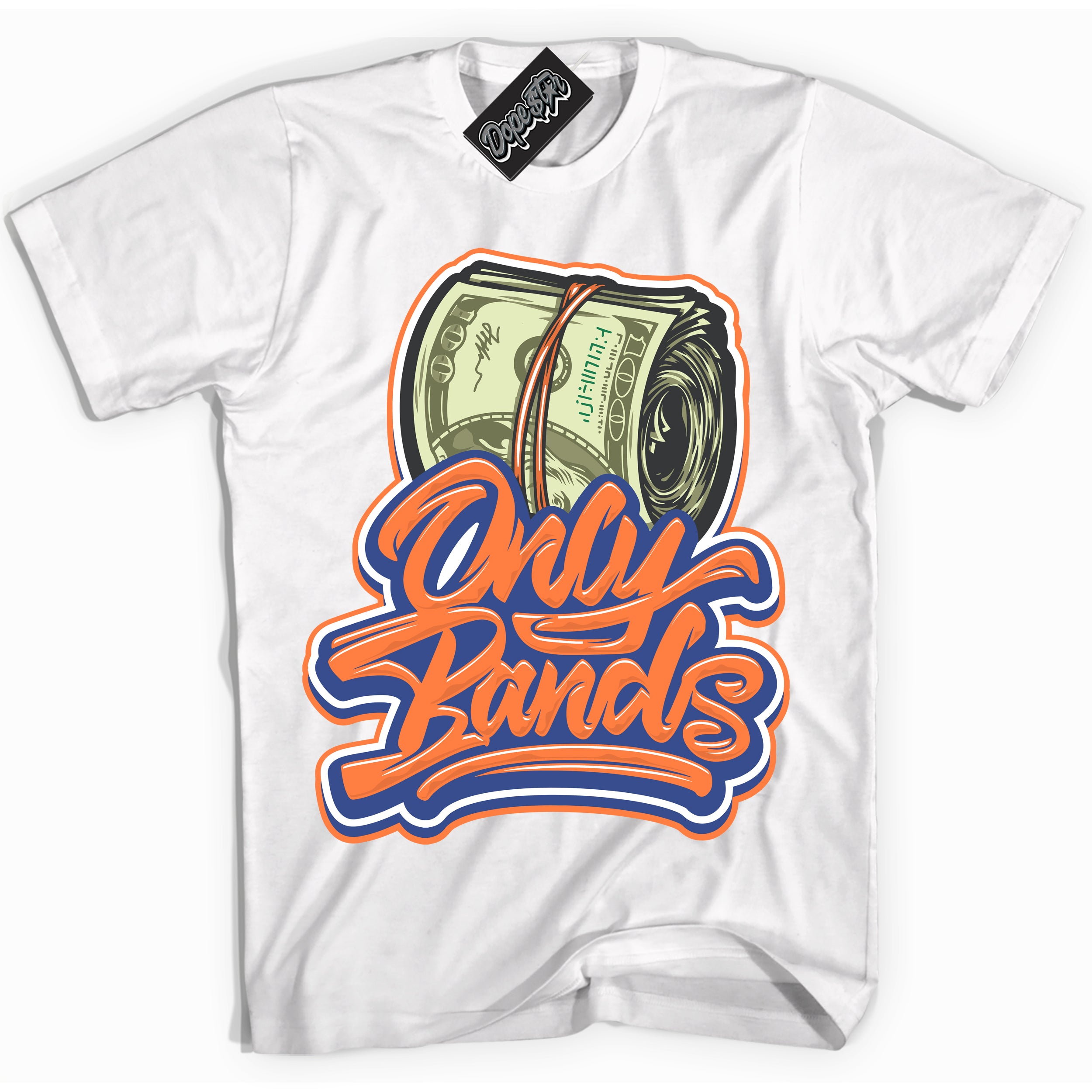 Cool White Shirt with “ Only Bands ” design that perfectly matches Low Knicks.
