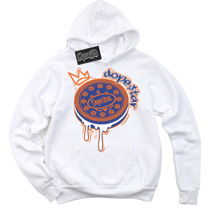 Cool White Hoodie with “ Oreo DS ”  design that Perfectly Matches Low Knicks.
