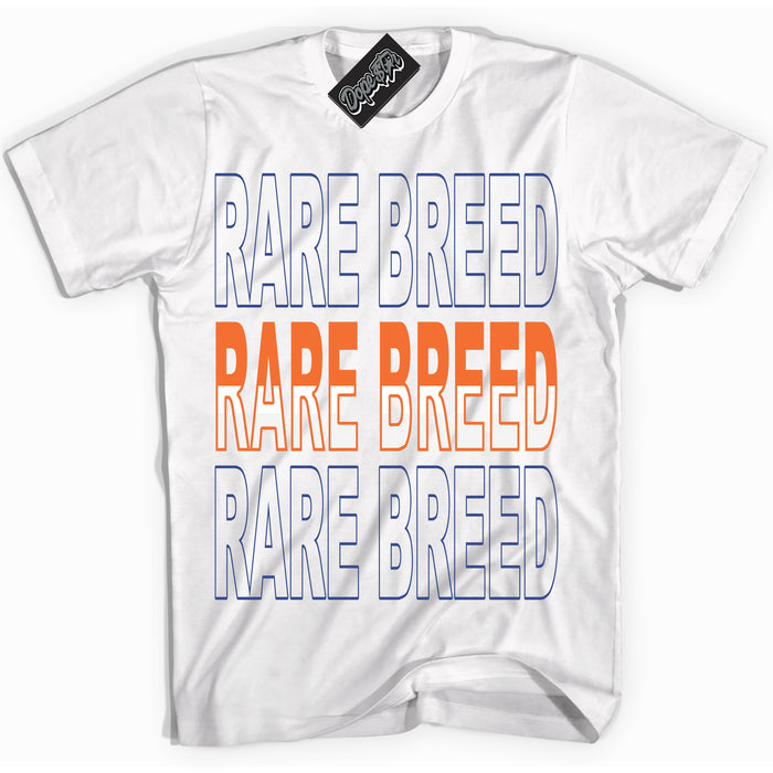 Cool White Shirt with “ Rare Breed ” design that perfectly matches Low Knicks.