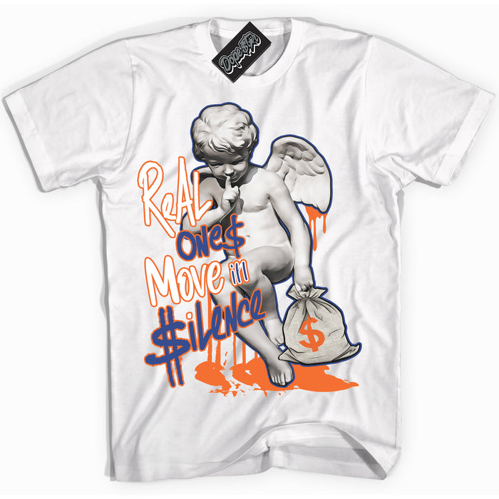 Cool White Shirt with “ Real One Cherub ” design that perfectly matches Low Knicks.