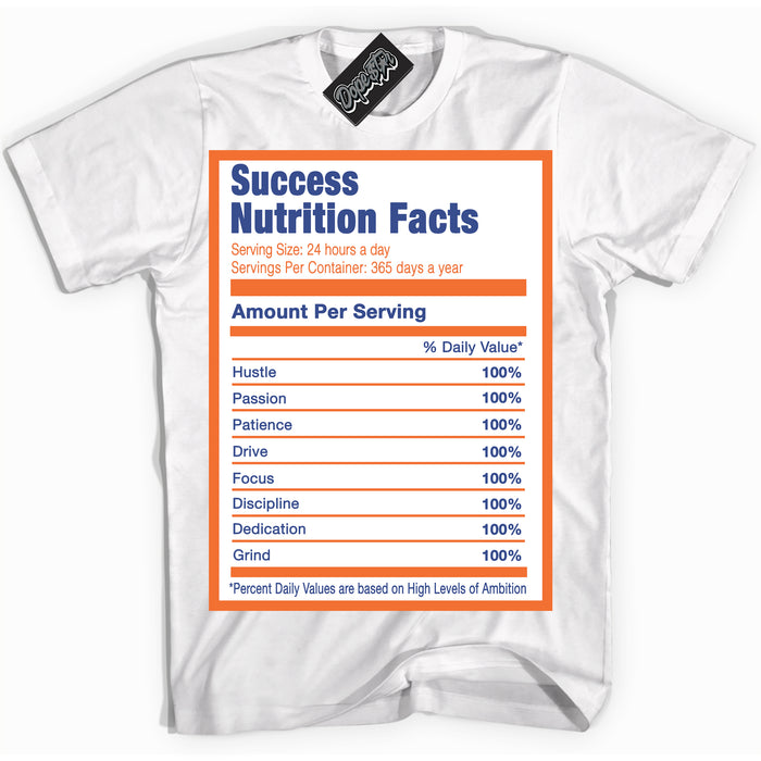 Cool White Shirt with “ Success Nutrition ” design that perfectly matches Low Knicks.