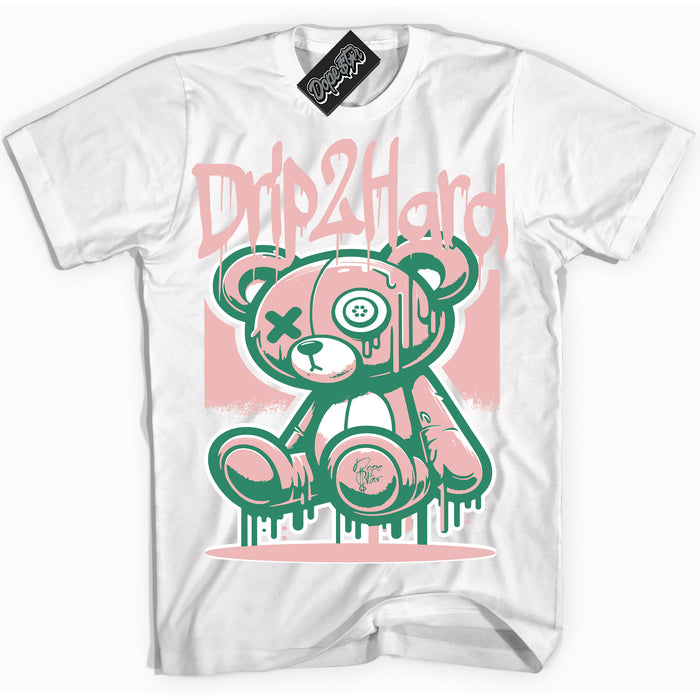 Cool White Shirt with “ Drip 2 Hard ” design that perfectly matches Malachite Dunks.