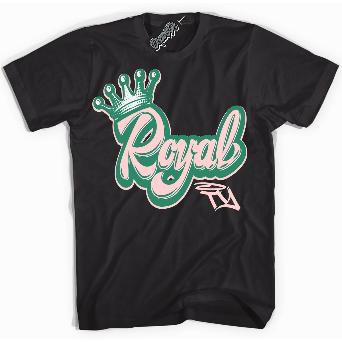 Cool Black Shirt with “ Royalty ” design that perfectly matches Malachite Dunks Dunks.