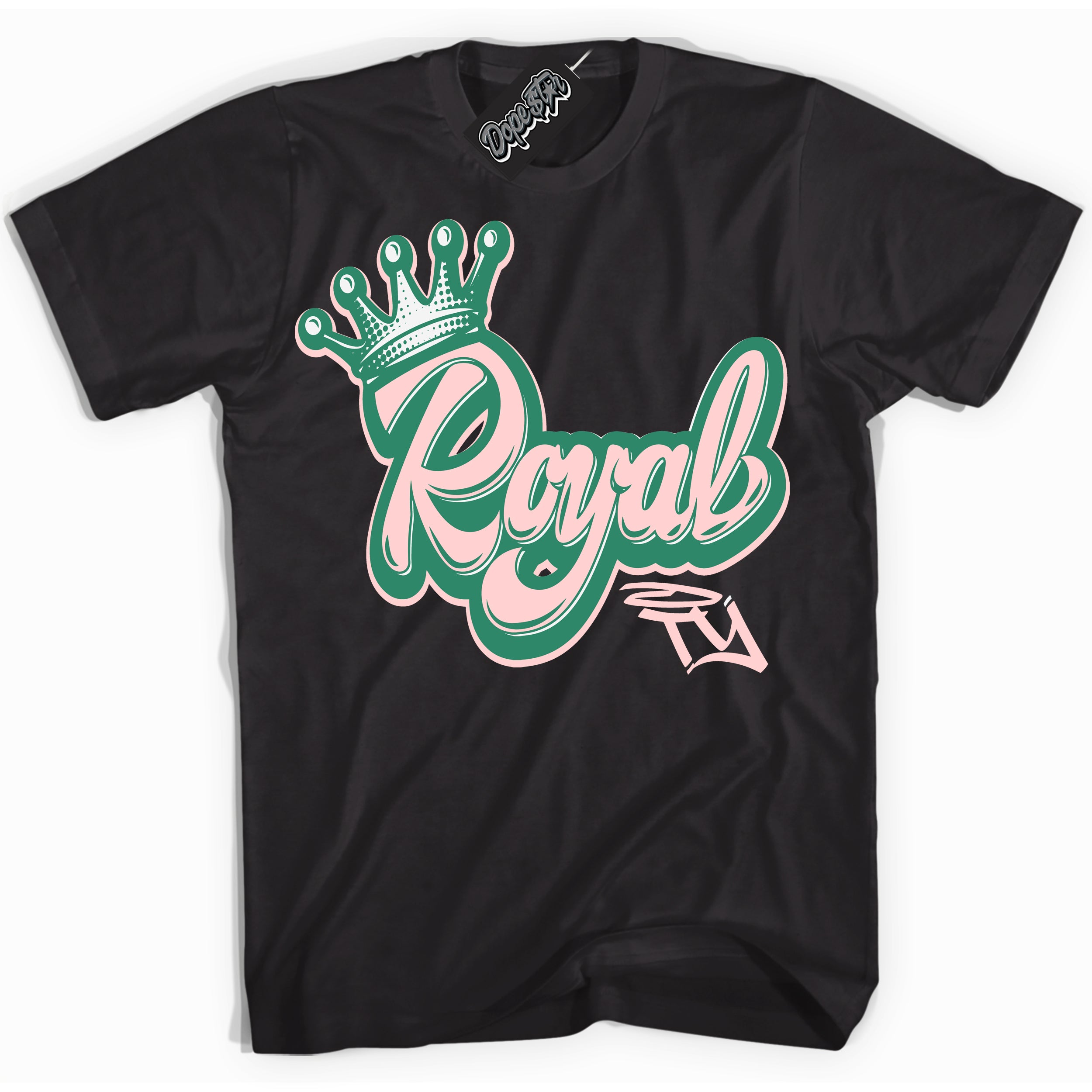 Cool Black Shirt with “ Royalty ” design that perfectly matches Malachite Dunks Dunks.