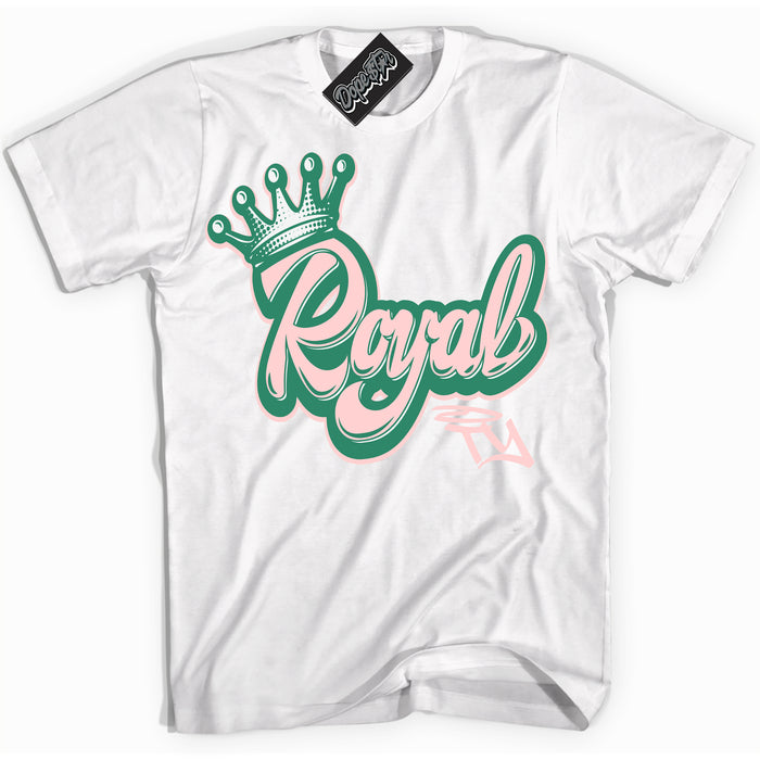 Cool White Shirt with “ Royalty ” design that perfectly matches Malachite Dunks Dunks.