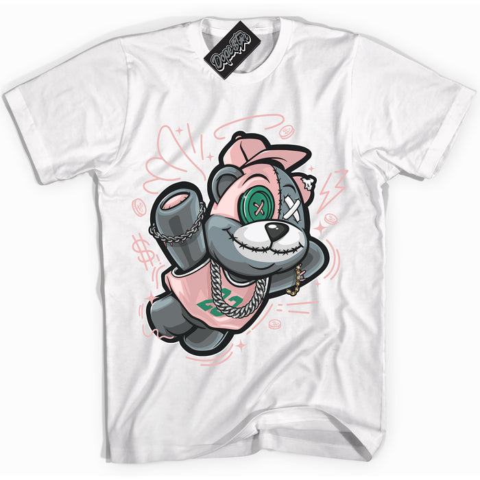 Cool White Shirt with “ Slam Dunk Bear ” design that perfectly matches Malachite Dunks Dunks.