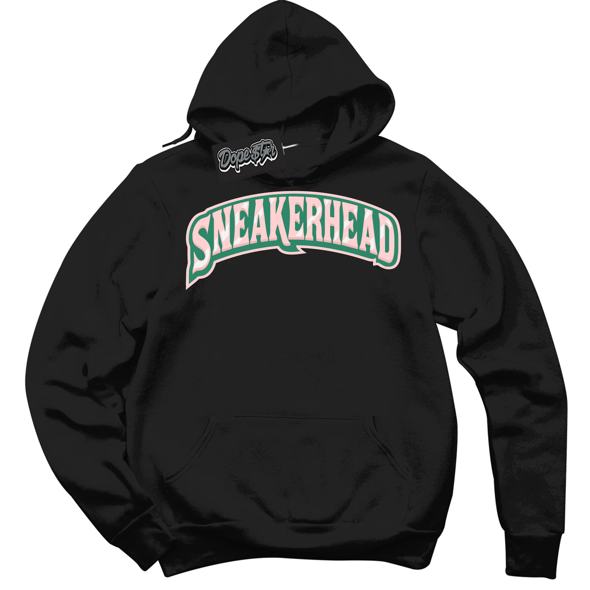 Cool Black Hoodie with “ Sneakerhead ”  design that Perfectly Matches Malachite Dunks Dunks.