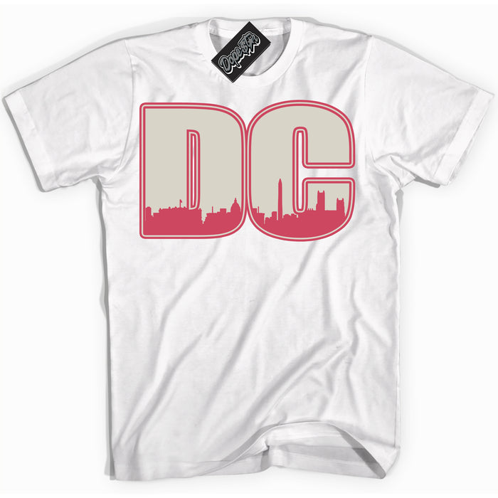 Cool White Shirt with “DC” design that perfectly matches Next Nature Aster Pink Dunk.