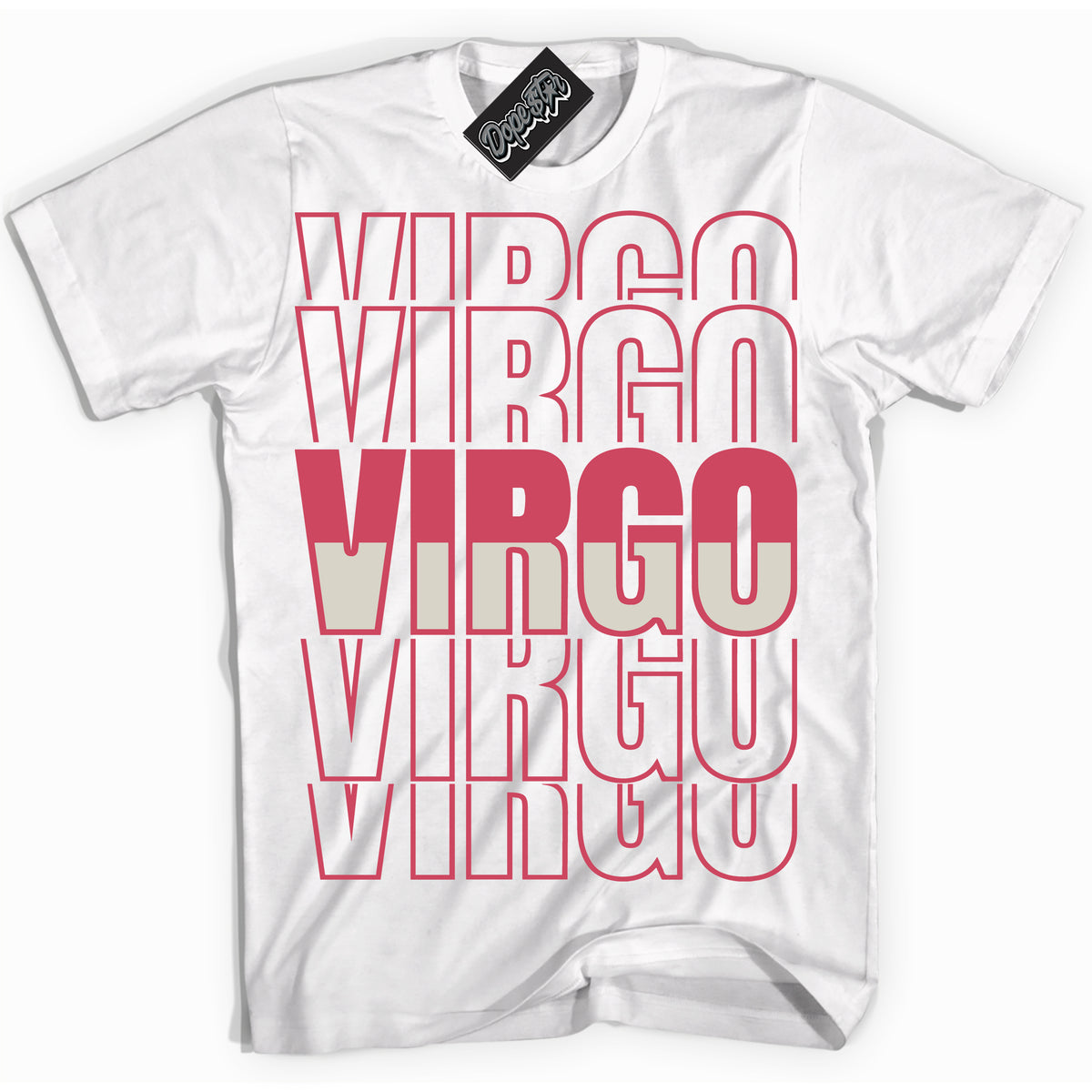 Cool White Shirt with “Virgo” design that perfectly matches Next Nature Aster Pink Dunk.