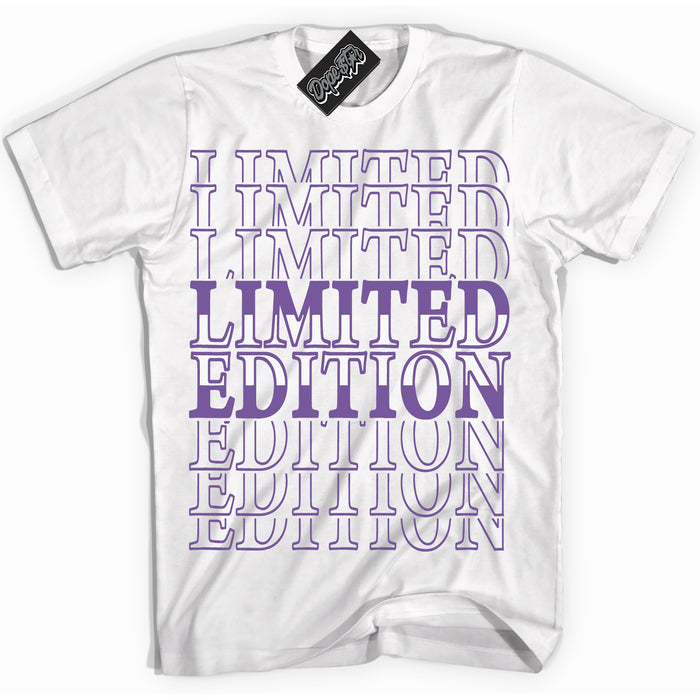 Cool White Shirt with “Limited Edition” design that perfectly matches Next Nature Black Raspberry.