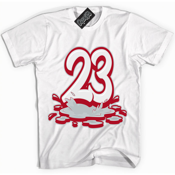 Cool White Shirt with “ 23 Melting ” design that perfectly matches Reverse Ultraman Sneakers.