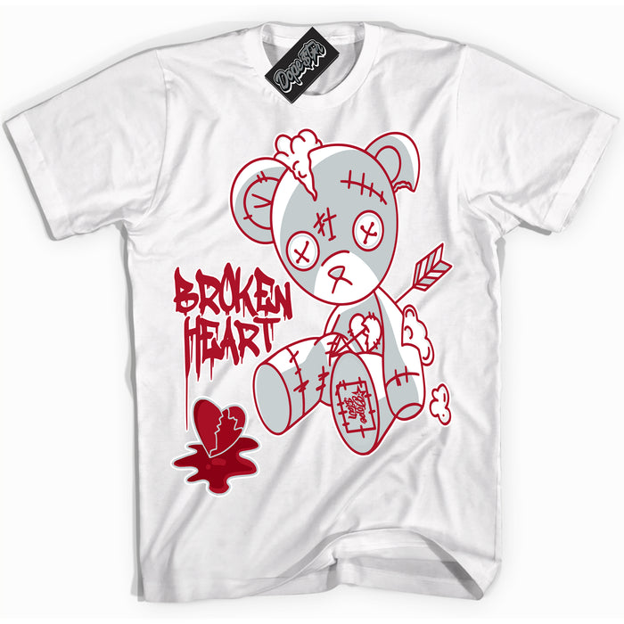 Cool White Shirt with “ Broken Heart Bear” design that perfectly matches Reverse Ultraman Sneakers.