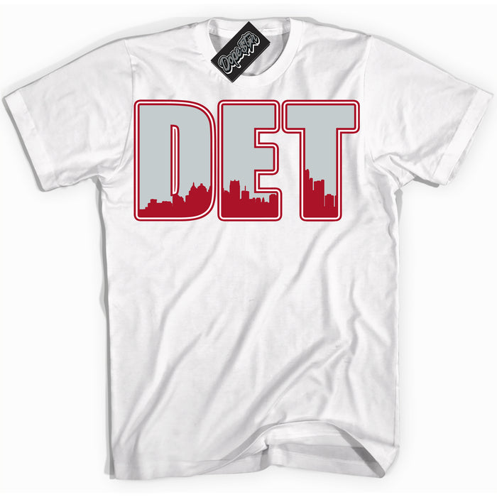 Cool White Shirt with “ Detroit ” design that perfectly matches Reverse Ultraman Sneakers.