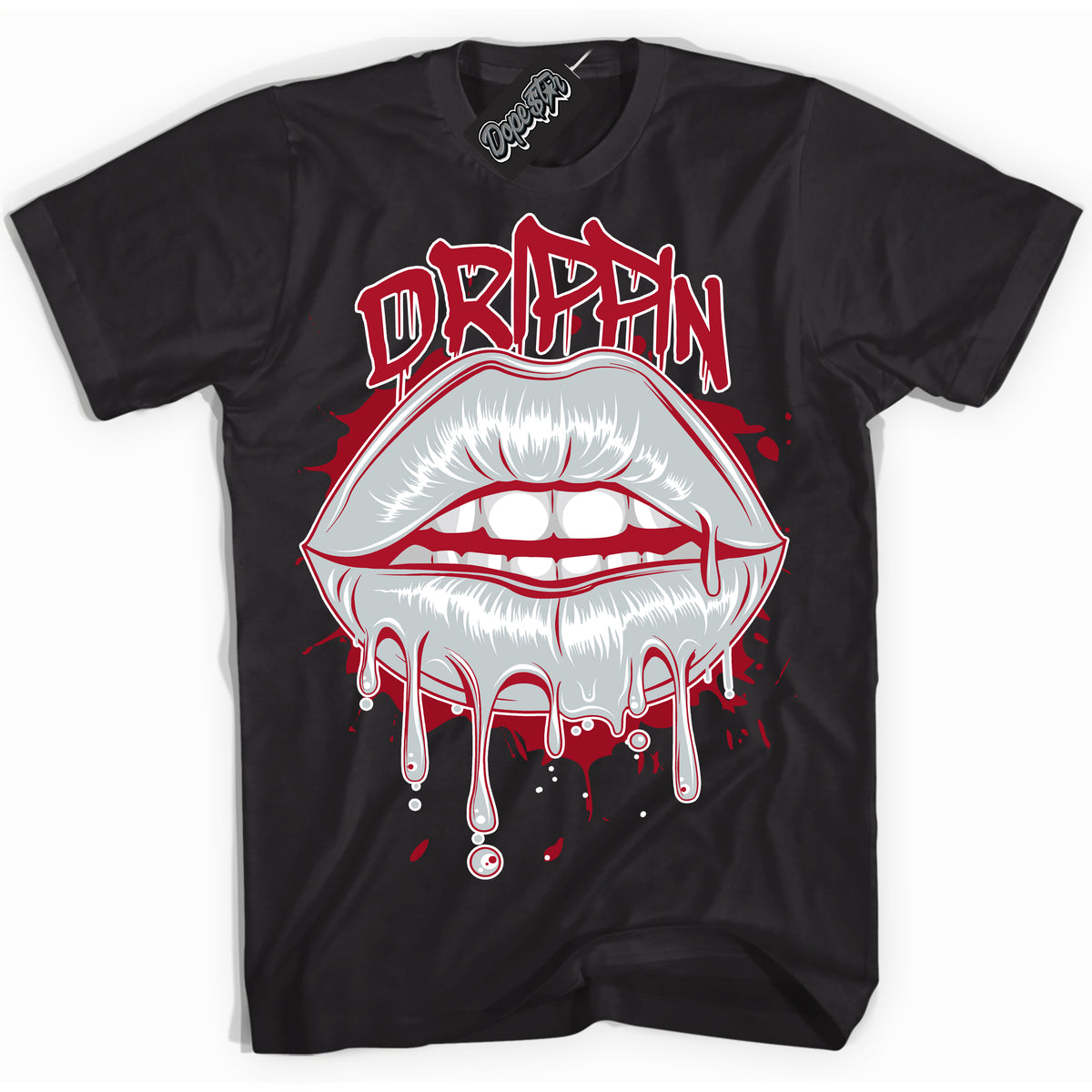 Cool Black Shirt with “ Drippin ” design that perfectly matches Reverse Ultraman Sneakers.
