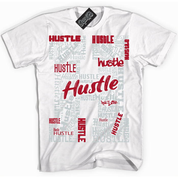 Cool White Shirt with “ Hustle H” design that perfectly matches Reverse Ultraman Sneakers.