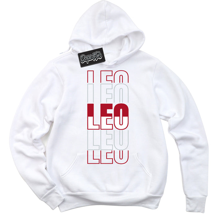 Cool White Hoodie with “ Leo ”  design that Perfectly Matches  Reverse Ultraman Sneakers.