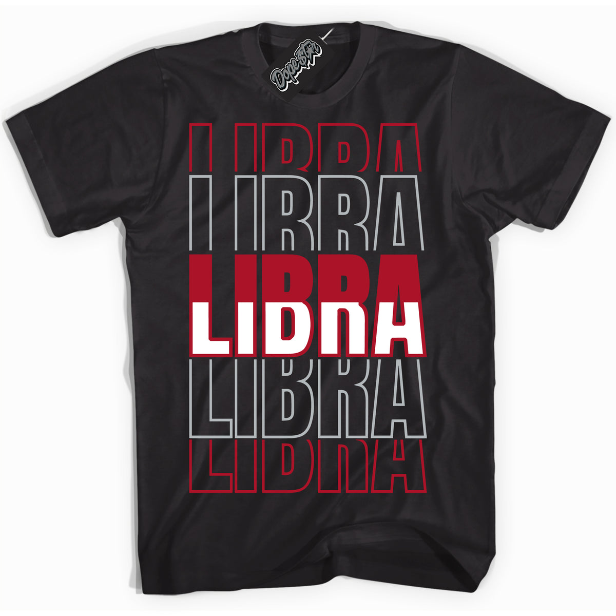 Cool Black Shirt with “ Libra” design that perfectly matches Reverse Ultraman Sneakers.