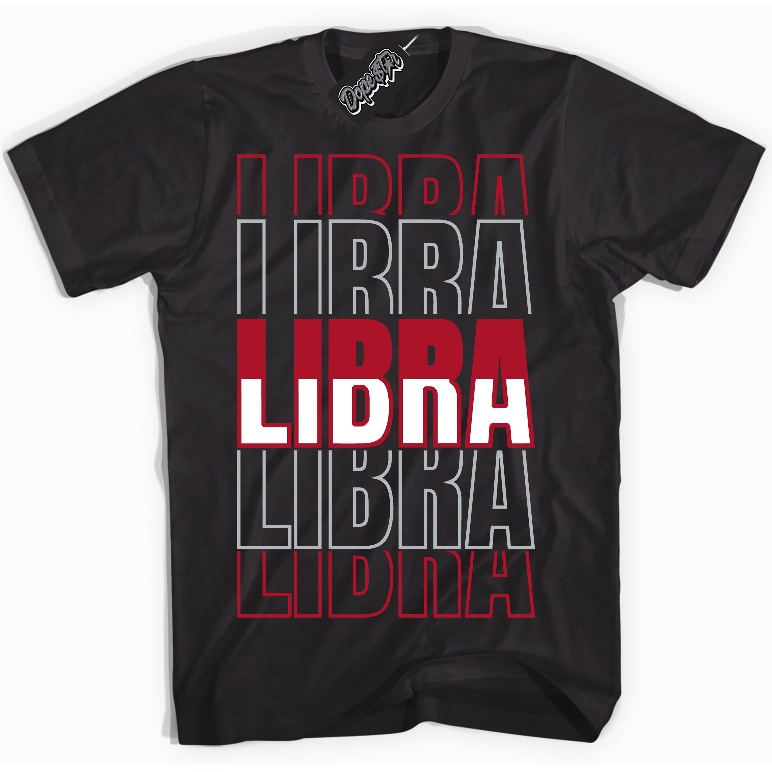 Cool Black Shirt with “ Libra” design that perfectly matches Reverse Ultraman Sneakers.