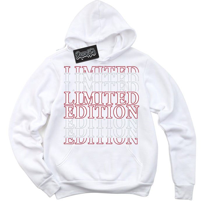 Cool White Hoodie with “ Limited Edition ”  design that Perfectly Matches  Reverse Ultraman Sneakers.