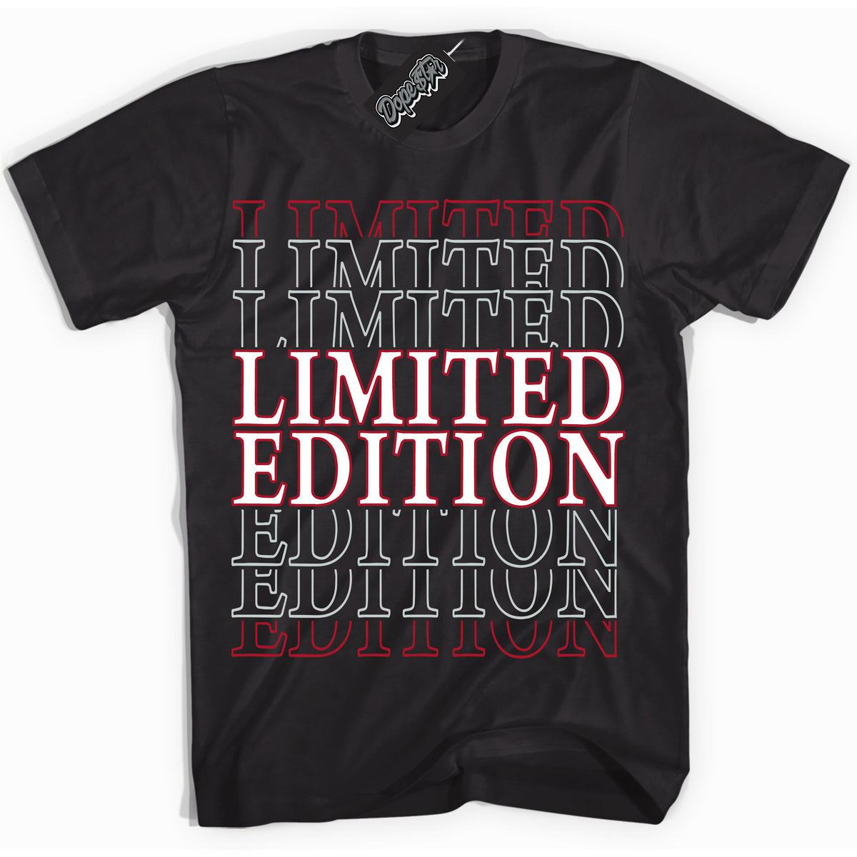 Cool Black Shirt with “ Limited Edition” design that perfectly matches Reverse Ultraman Sneakers.