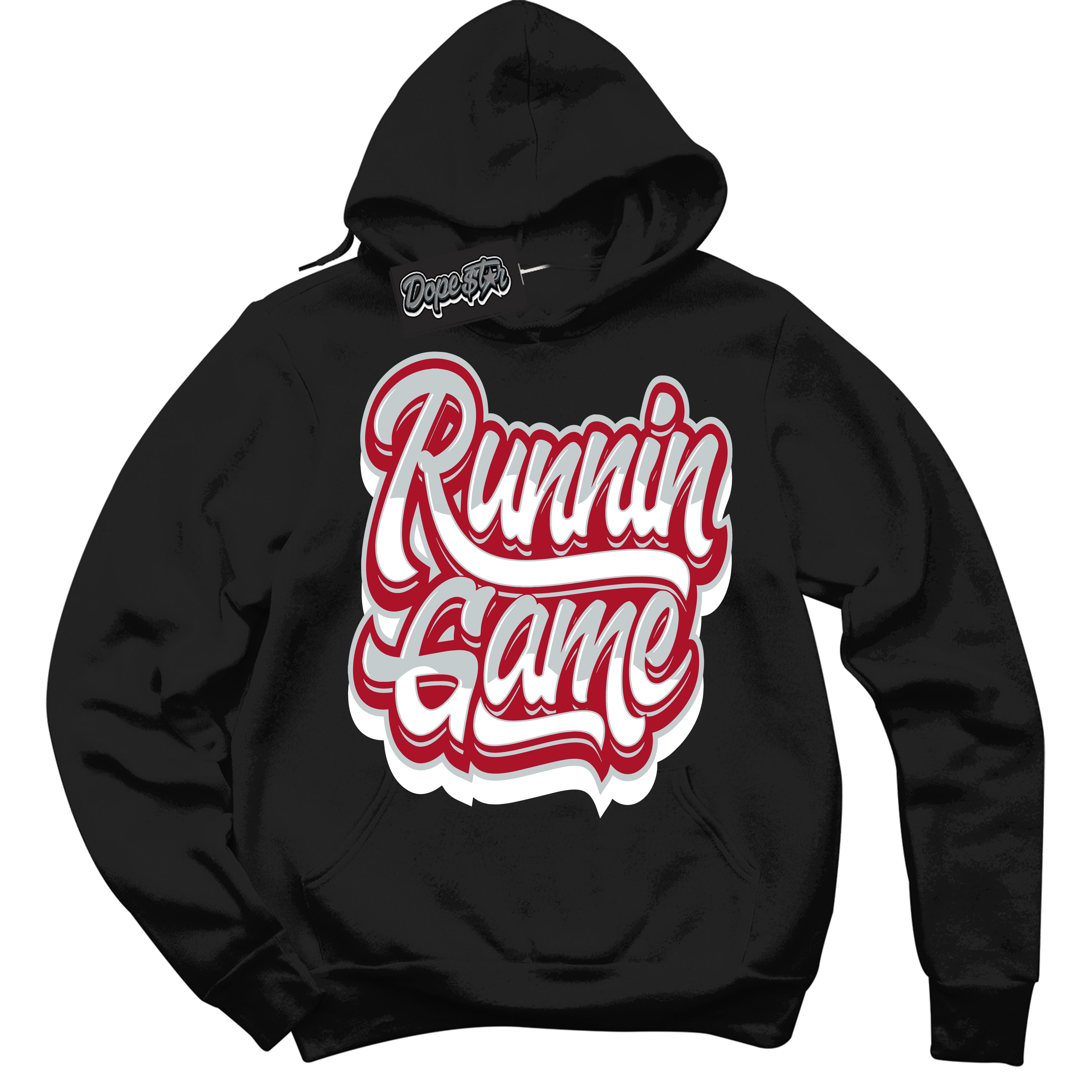 Cool Black Hoodie with “ Running Game ”  design that Perfectly Matches  Reverse Ultraman Sneakers.
