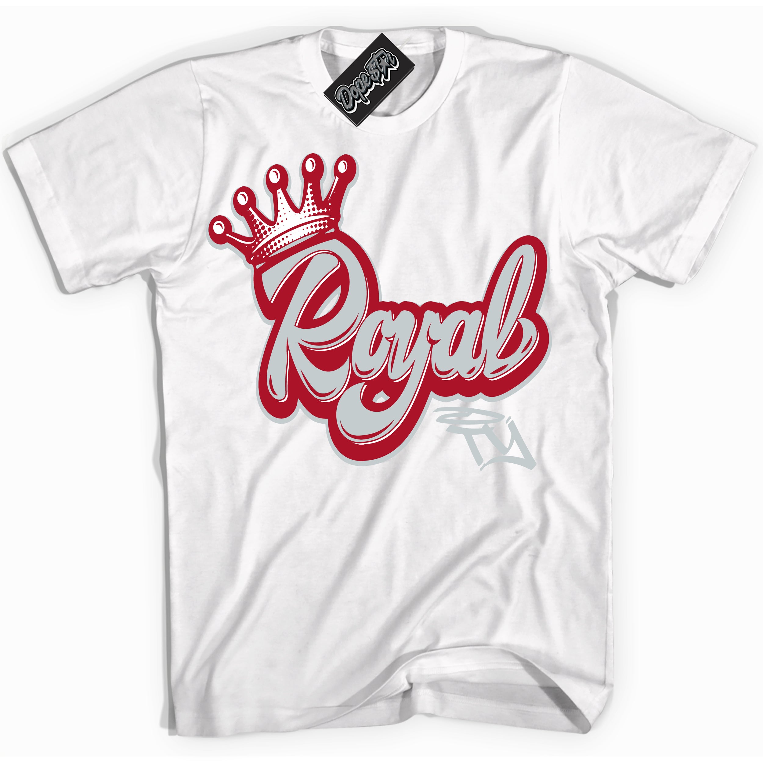 Cool White Shirt with “ Royalty ” design that perfectly matches Reverse Ultraman Sneakers.