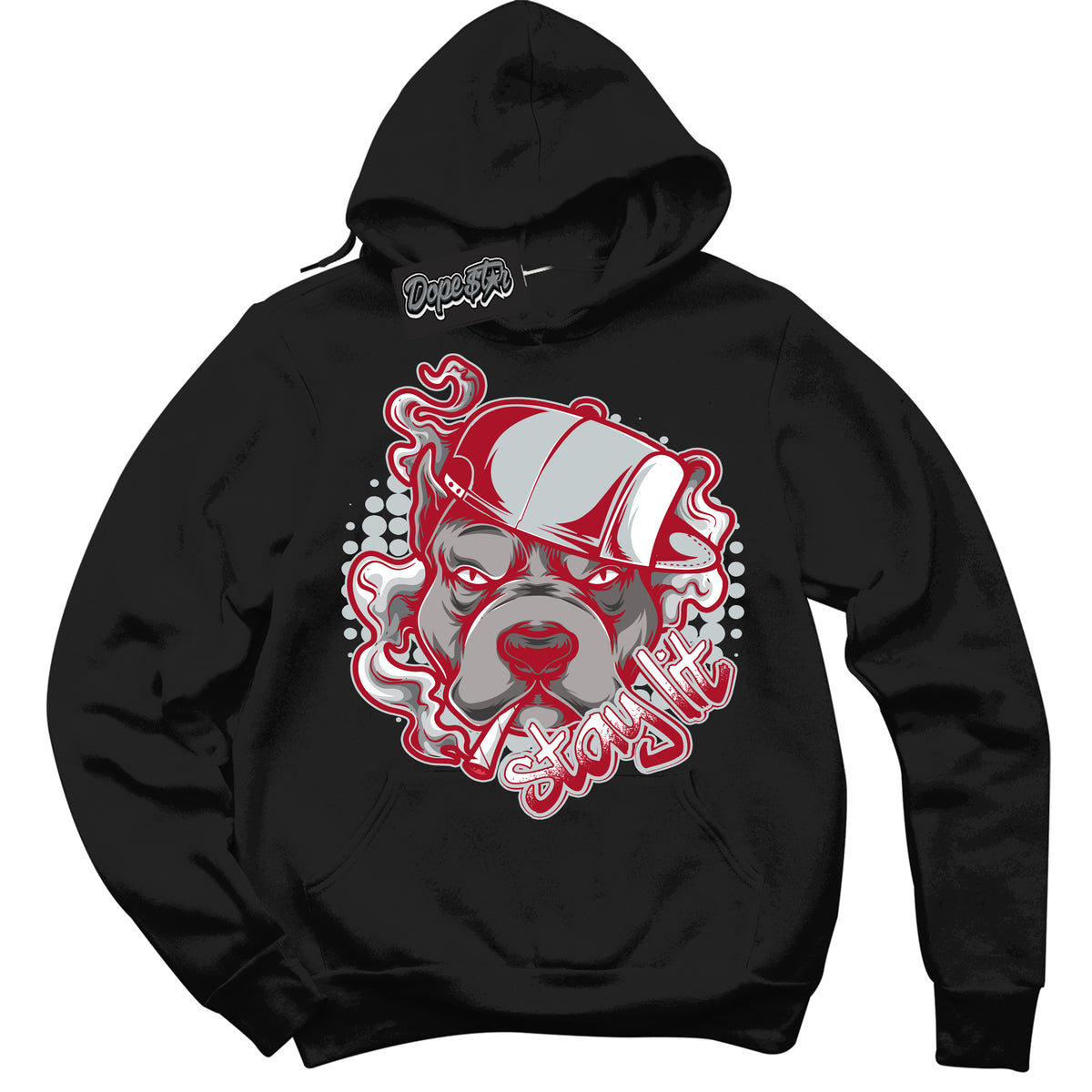 Cool Black Hoodie with “ Stay Lit ”  design that Perfectly Matches  Reverse Ultraman Sneakers.
