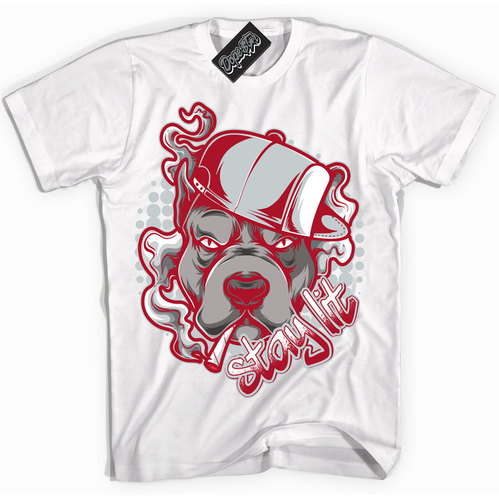 Cool White Shirt with “ Stay Lit ” design that perfectly matches Reverse Ultraman Sneakers.
