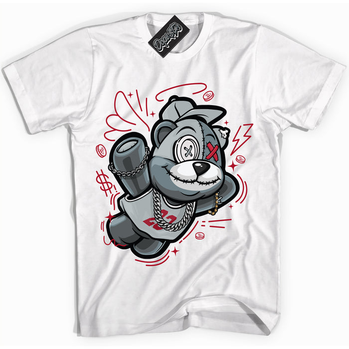 Cool White Shirt with “ Slam Dunk Bear ” design that perfectly matches Reverse Ultraman Sneakers.