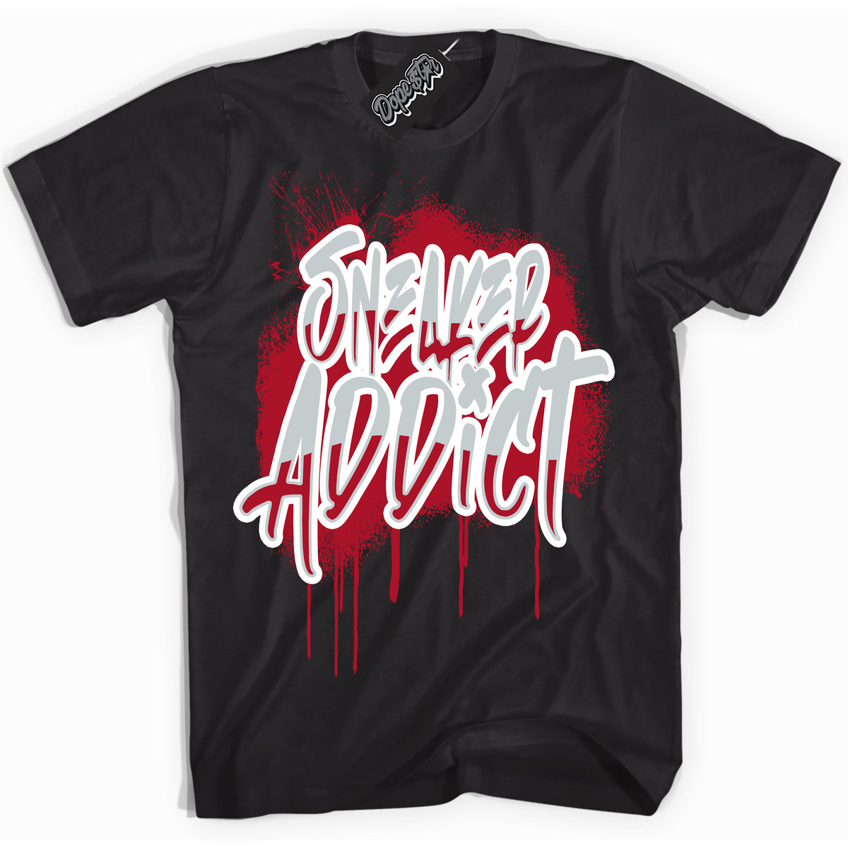 Cool Black Shirt with “ Sneaker Addict” design that perfectly matches Reverse Ultraman Sneakers.