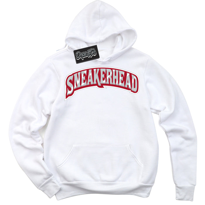 Cool White Hoodie with “ Sneakerhead ”  design that Perfectly Matches  Reverse Ultraman Sneakers.
